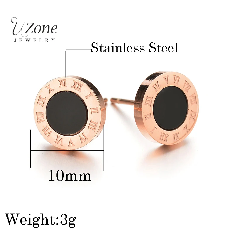 Rose Gold Color Shell Resin 316L Stainless Steel Stud Earrings For Women Classic Luxury Jewelry Wedding Gift Bijoux | Украшения и