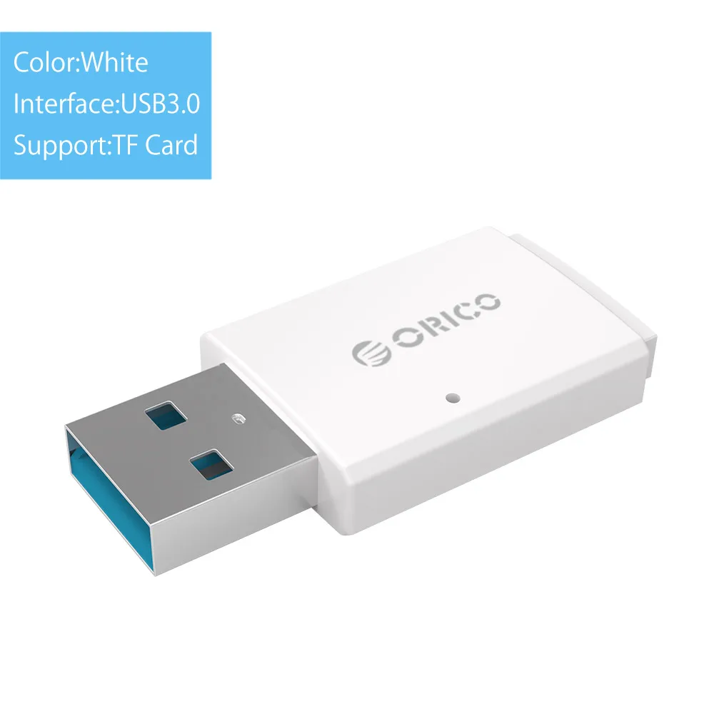 ORICO SD кард-ридер супер скорость USB 3,0 Micro SD TF кард-ридер максимальная поддержка 256 ГБ для компьютера USB 3,0 кард-ридер