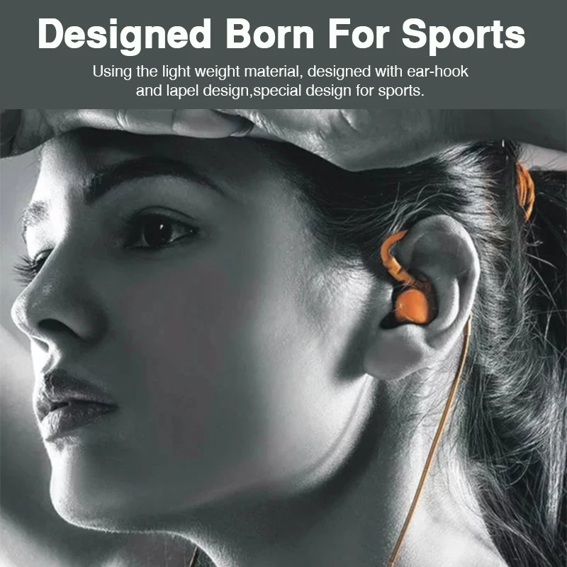 Bluetooth наушники, беспроводные наушники с крючком, наушники с микрофоном, стерео наушники, Bluetooth гарнитура, зажим для iPhone телефона
