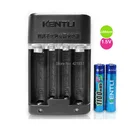 Бесплатная доставка KENTLI 2pcs1.5v элементов питания типа AAA-1100mWh AAA перезаряжаемый литий-ионный аккумулятор литий-полимерный аккумулятор + интеллигентая (ый) быстро Зарядное устройство