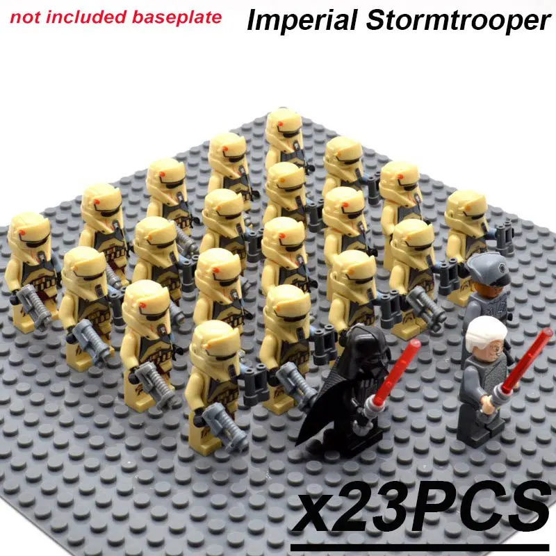 ImperialStormtrooper 23 шт./компл. Звездные войны ЛЕГИОН 41st элитного корпуса штурмовиками из Snowtrooper Палпатин йода Анакина конструкторных блоков, Детские кубики, игрушки - Цвет: ImperialStormtrooper