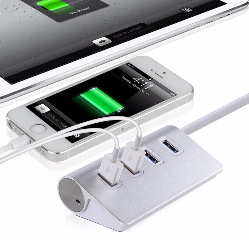 USB разветвитель из алюминиевого сплава 5 Гбит/с 4 порта|USB-хабы| |