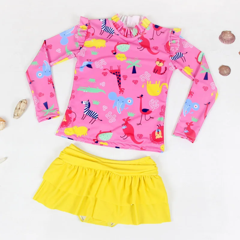 Детский купальник для девочек Комплект из двух предметов Купальный костюм