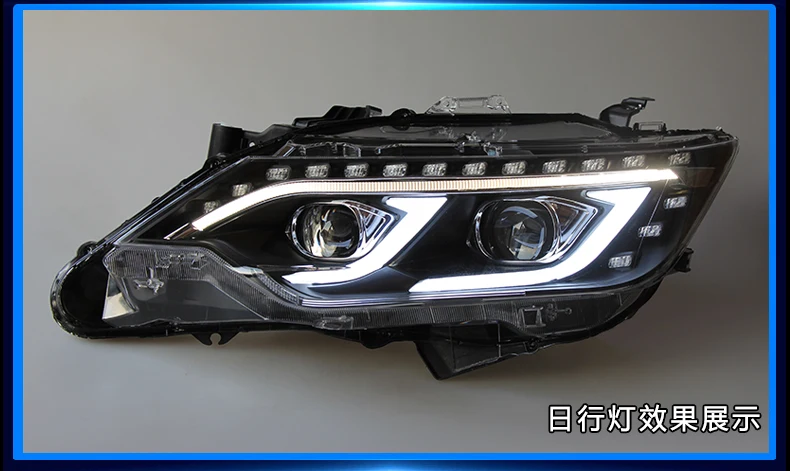 Doxa автомобильный Стайлинг для Toyota Camry V55 светодиодный фонарь- год новые фары ближнего света drl Объектив двойной луч H7 HID Xenon