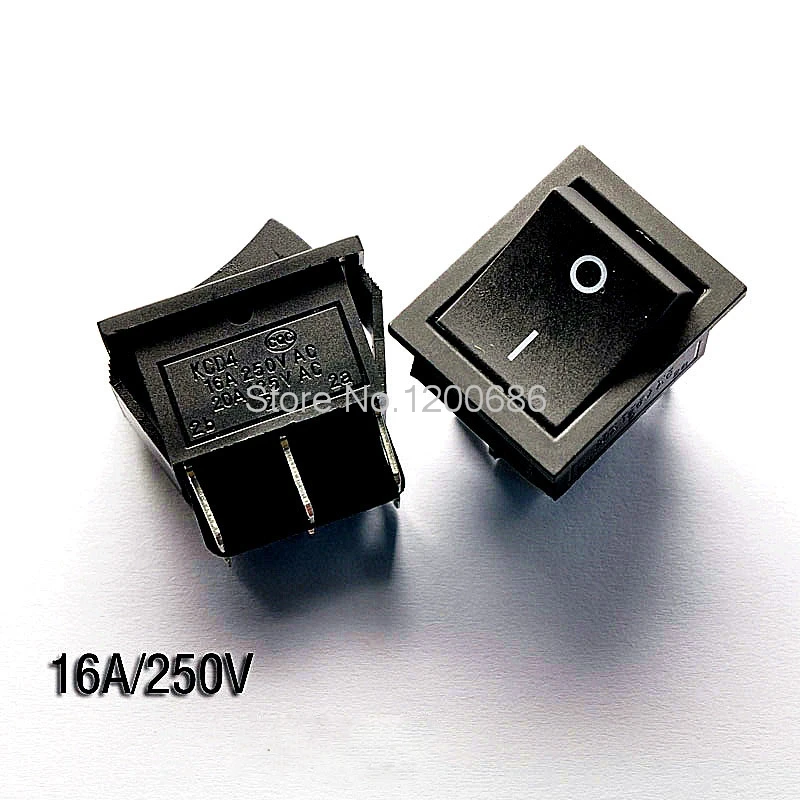 Большой переключатель корабля KCD2 KCD4 202 черный 6 футов 2 файла 16A/250В | Обустройство