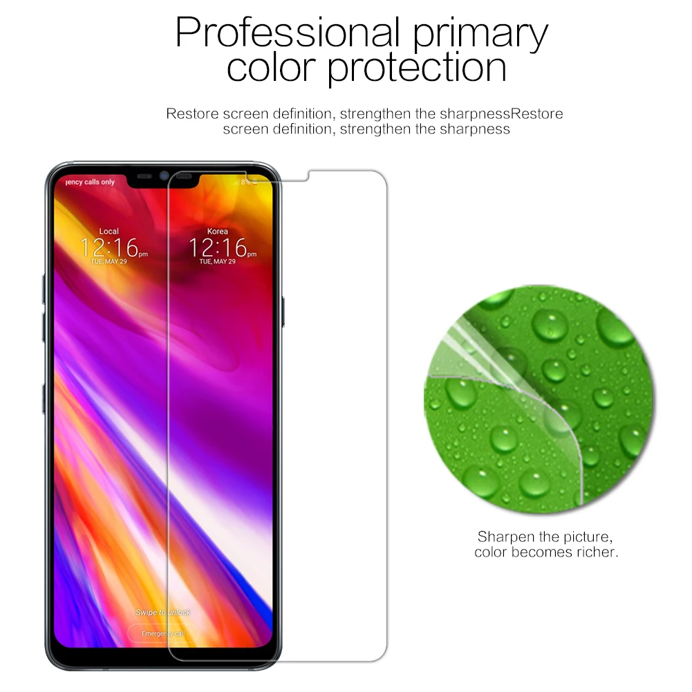 Защитная пленка Nillkin для LG G7 ThinQ прозрачная/матовая защитная (не стекло)|Защитные