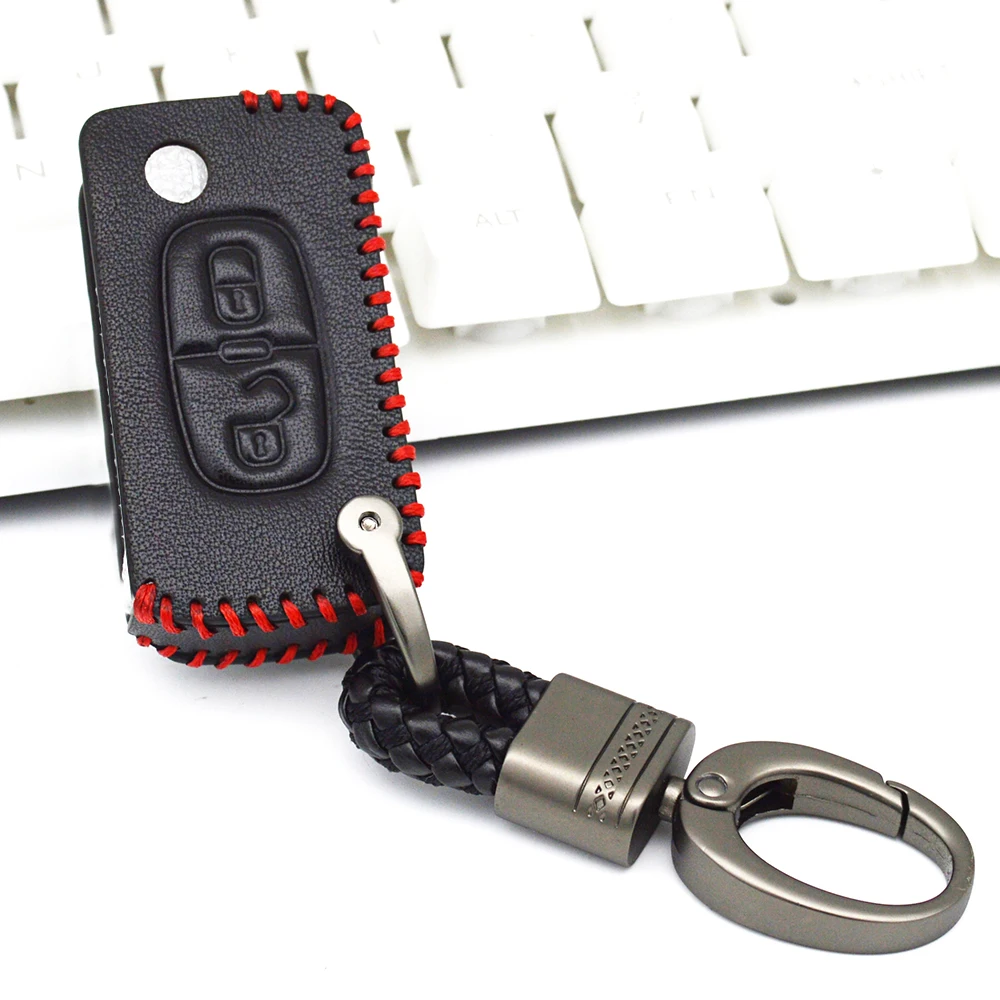Для Citroen C2 C3 C4 C5 C6 C4L C8 Пикассо Xsara Quatre кожаный чехол Key автомобилей держатель для