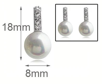 Ожерелье и серьги с круглым жемчугом|necklace earrings jewelry set|fashion setjewelry sets |