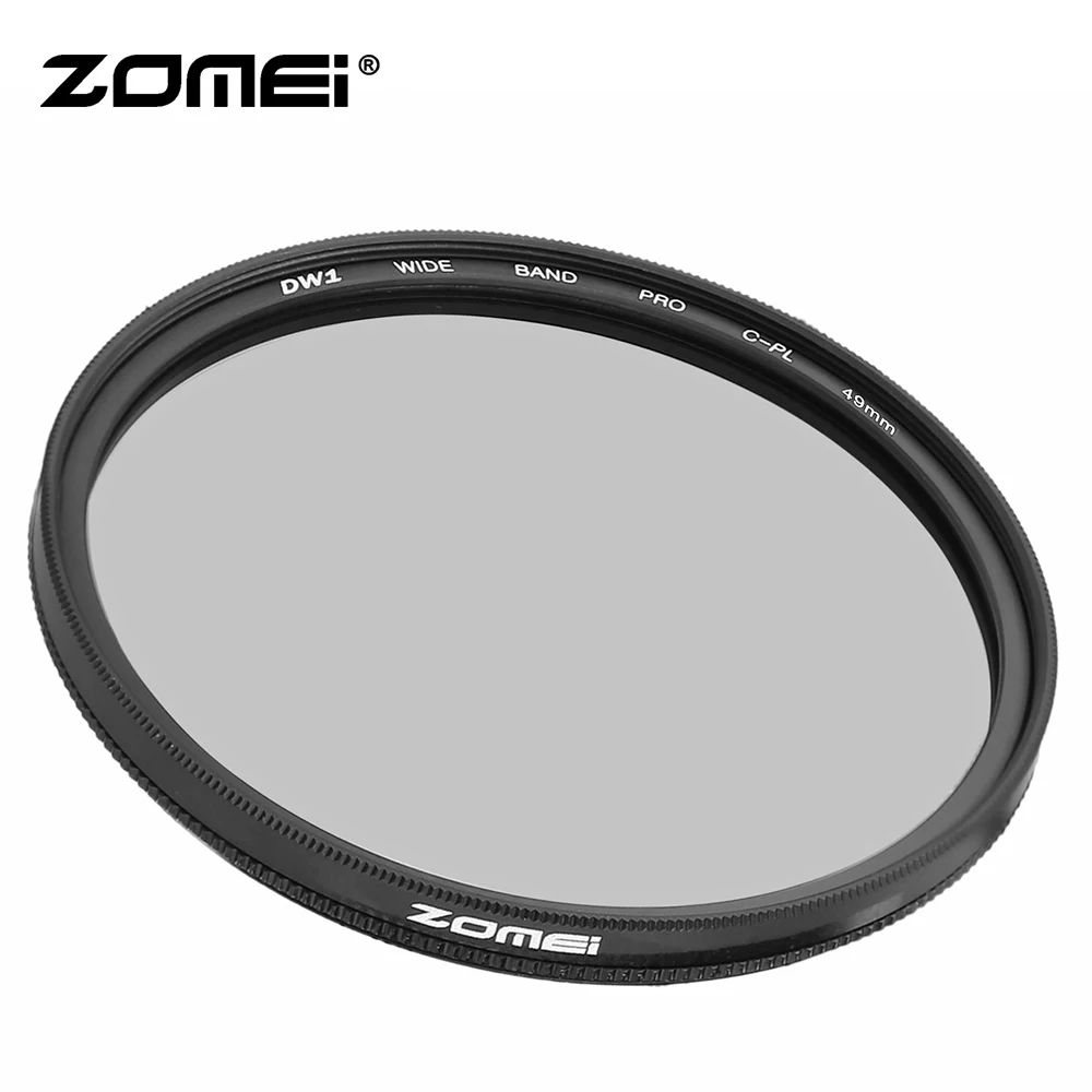 Zomei CPL фильтр 58 мм 62 67 72 77 82 круговой поляризационный 40 5 49 52 55 CIR PL тонкий