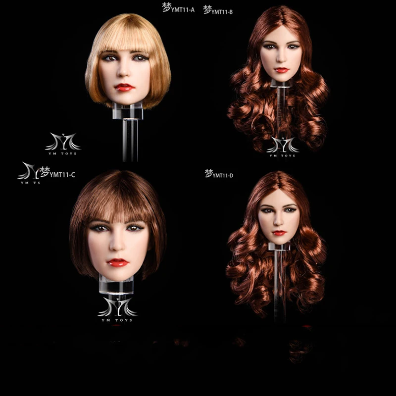 YMT011 Dream 1/6 Женская резьба по форме головы для 12 дюймов фигурки женского тела