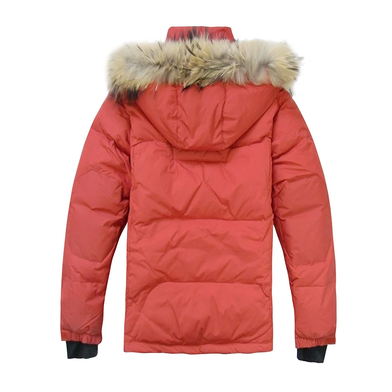 2022 Hot Sale Mens Duck Down Jacket Winter Down Coat Raccoon Fur Waterproof Hooded Down Jackets Mens Winter Jacket Free Shipping