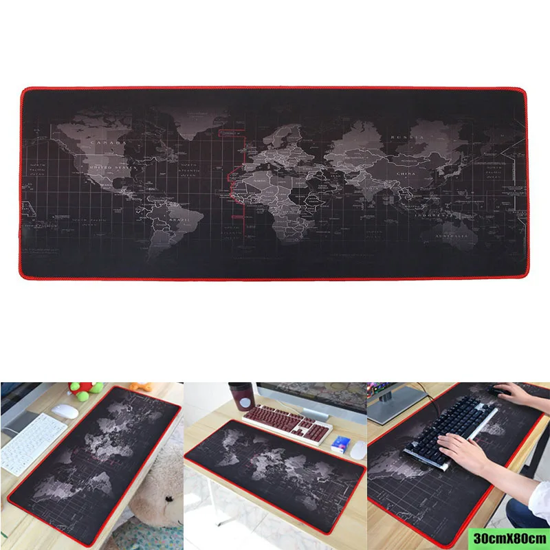 

Hot Sale Anti-Slip World Map Speed Game Mouse Pad Gaming Mat Large Size For Laptop PC