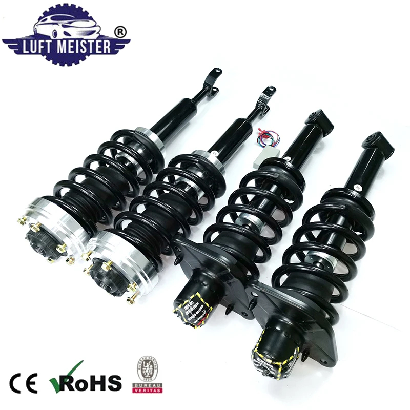 5pcs Fit for Audi A6 C5 4B Allroad, Quattro 1999-2006 Coil Spring Conversion Kit with EBM Air Suspension Struts Replacement