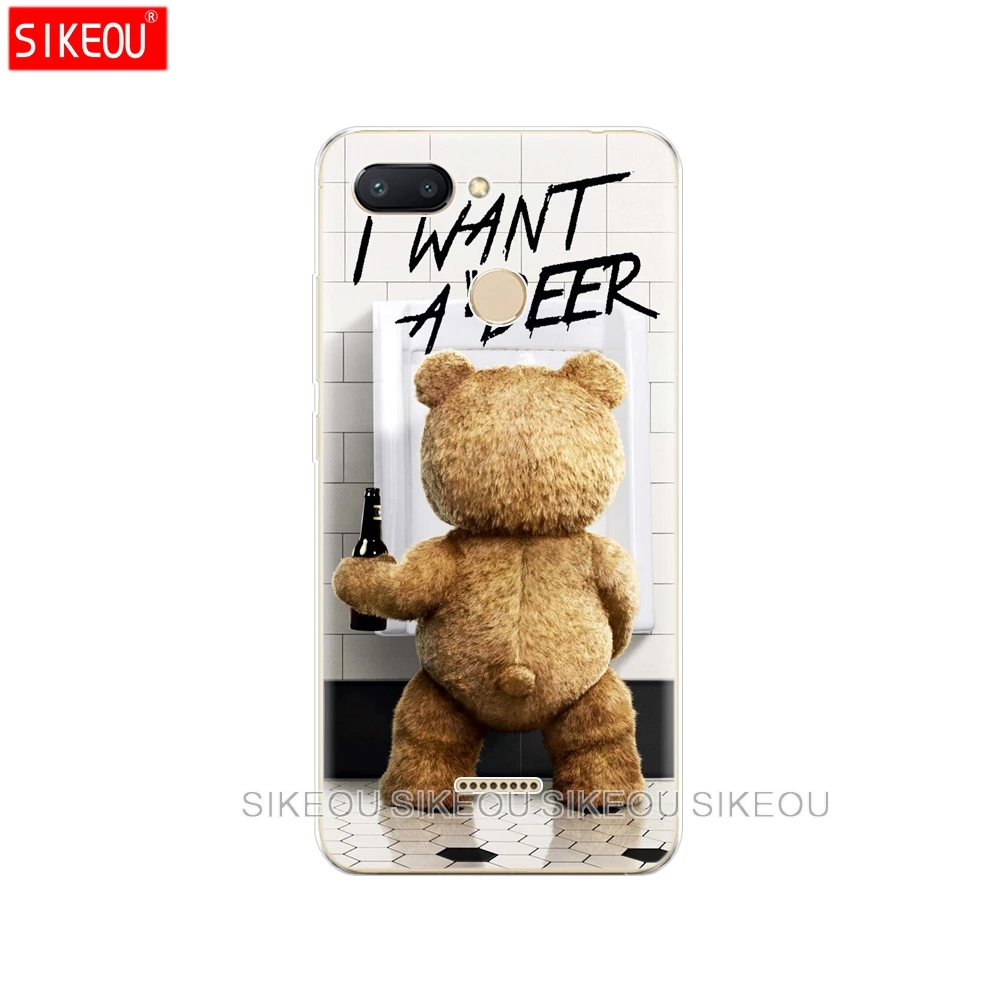 33654 Силиконовый чехол для Xiaomi Redmi 6, чехол с полной защитой, мягкая задняя крышка из ТПУ, чехол для телефона s для Redmi6, бампер hongmi 6, чехол с мрамором - Цвет: 33654