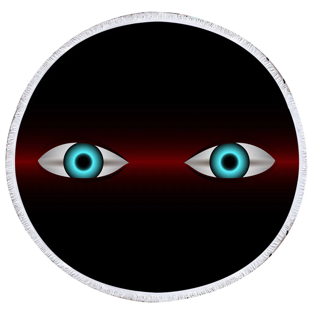 Тонкое пляжное полотенце из микрофибры коллекция различных тем круглый коврик