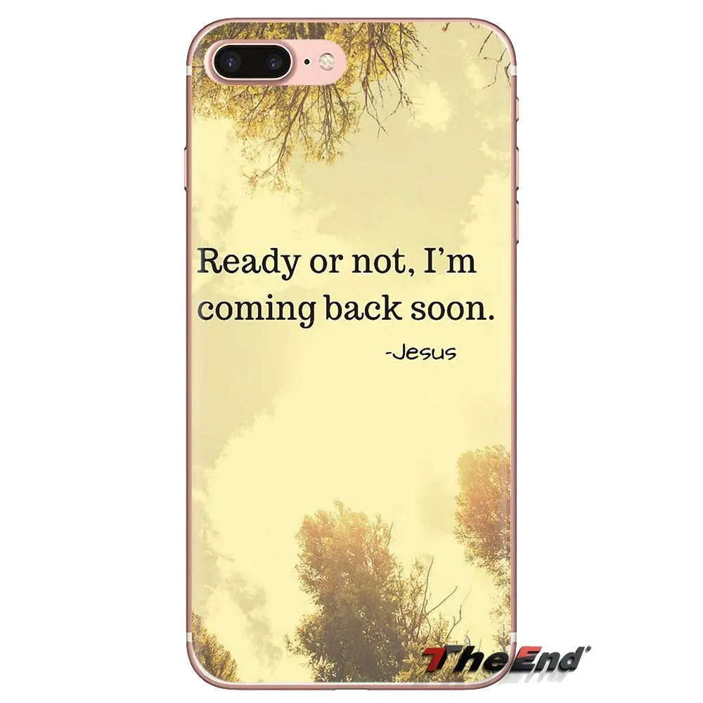 For Xiaomi Redmi 4A S2 Note 3 3S 4 4X 5 Plus 6 7 6A Pro Pocophone F1 Transparent Soft Shell Cover Christ Jesus Bible Verse Cross |