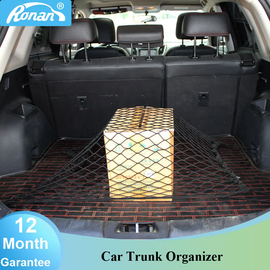Universal Car Trunk Luggage Cargo Package/Storage/Organization 70 x 70cm Nylon Elastic Mesh Net With 4 Plastic Hooks | Автомобили и
