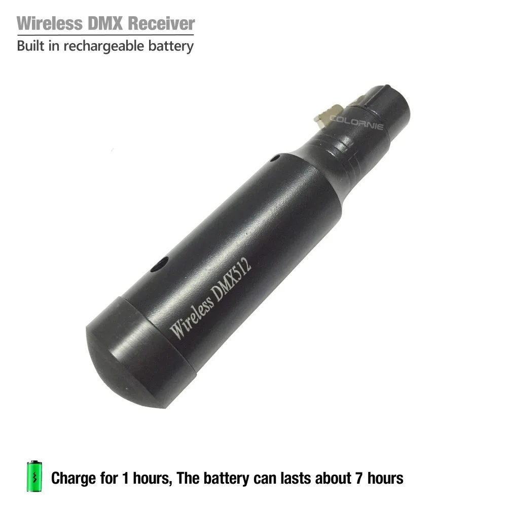 Беспроводной встроенный Аккумуляторный приемник COLORNIE DMX512 2 4 ГГц DMX светильник