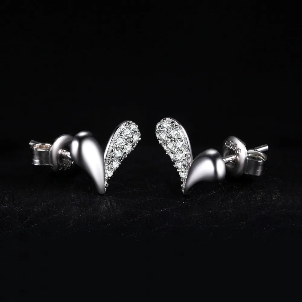 Jewelrypalace сердечка кубического циркония Серьги гвоздики 925 стерлингового серебра
