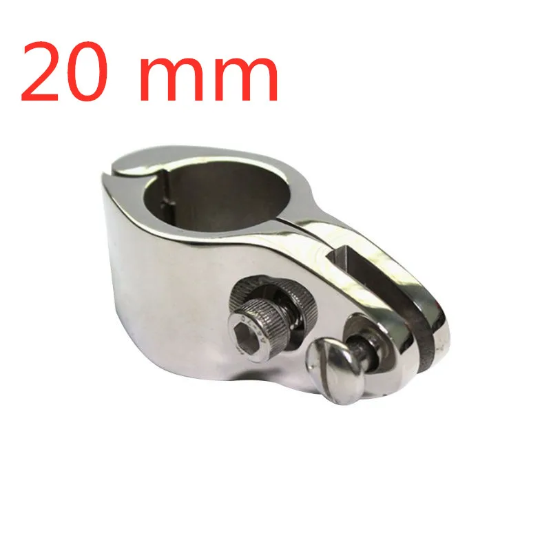 20mm 1 шт. 20 мм/22 мм/25/30/32 мм 316 Нержавеющая сталь место лодка БИМИНИ топ на петлях с 2 Винты Челюсти Слайд-простая установка морского оборудования C45 - Цвет: 20mm