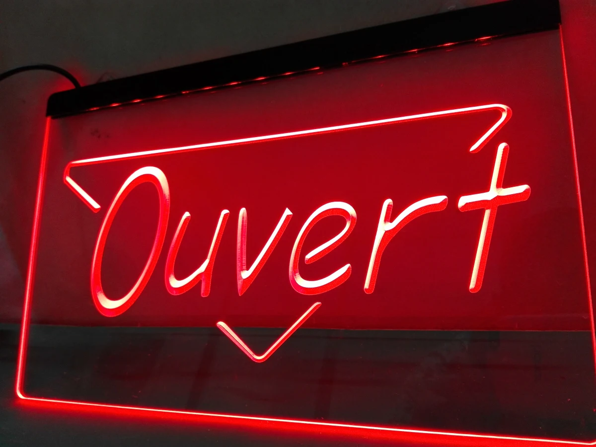 

LK150- OUVERT OPEN Display LED Neon Light Sign home decor crafts