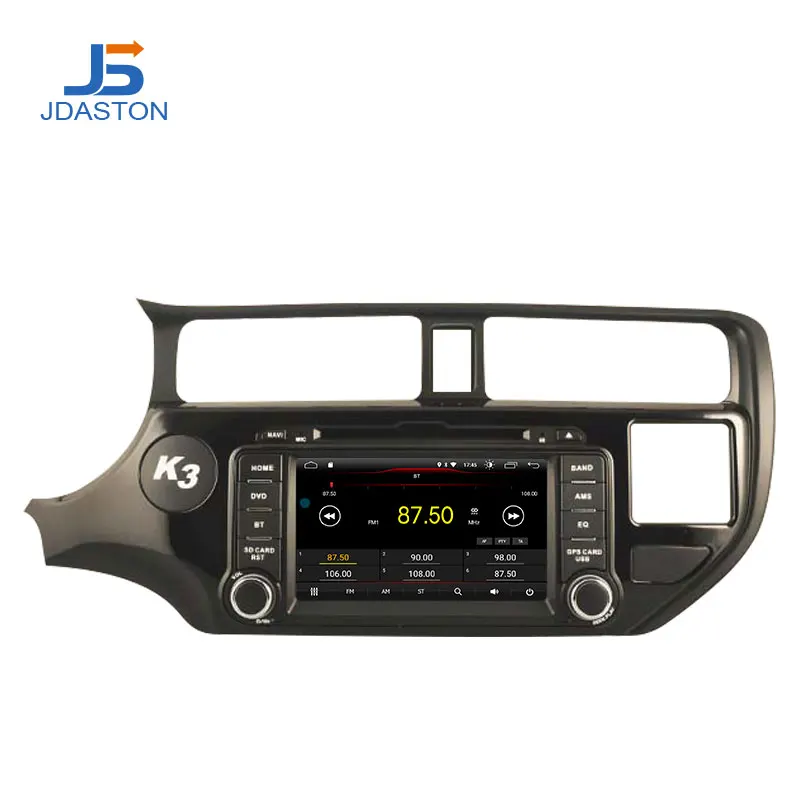 JDASTON Android 8,1 штатную DVD плеер для KIA Rio K3 2012 2013 2 Din Автомагнитолы gps навигации стерео WI-FI RDS