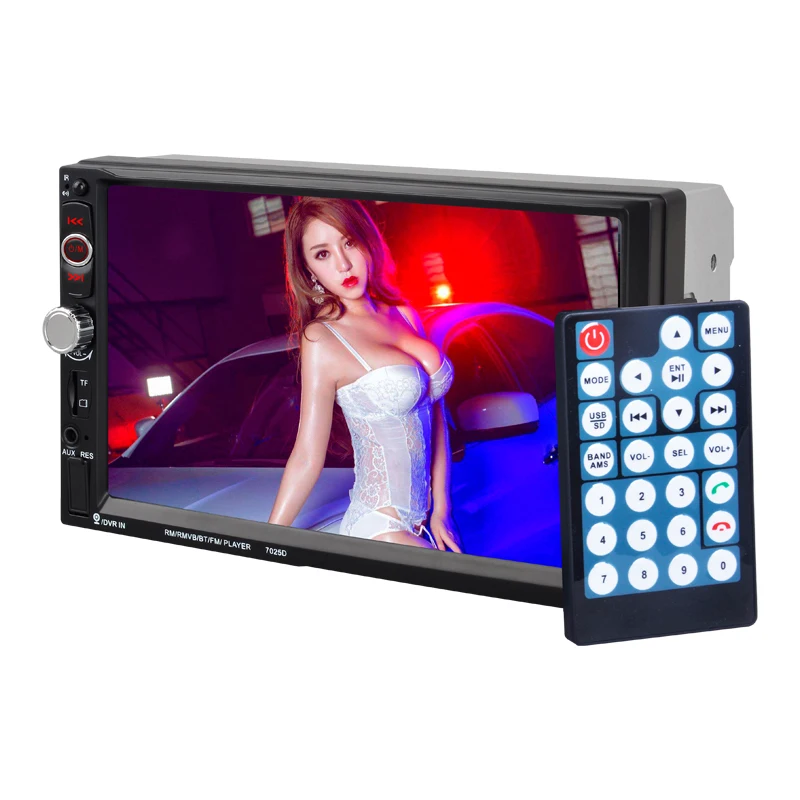 USB/TF/AUX/FM 7 дюймов Зеркало для телефона Android автомобильный Радио MP5 плеер Bluetooth 2 Din
