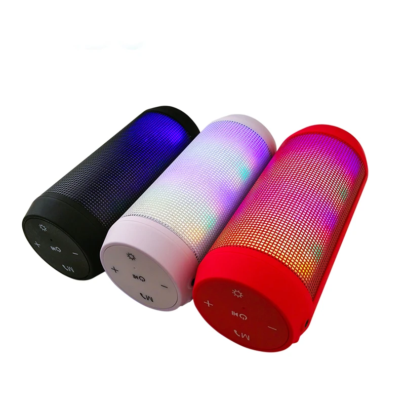 Беспроводная bluetooth колонка портативная светодиодная светящаяся звуковая