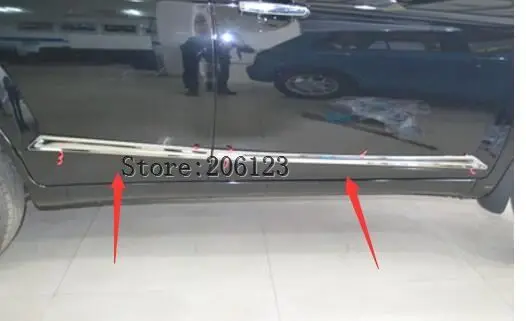 Для Lifan X60 аксессуары хром 2011 2012 2013 хромированные боковые молдинги боковой двери украшения
