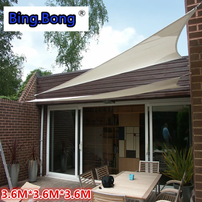 Уличный солнцезащитный парус водонепроницаемая ткань из полиуретана и