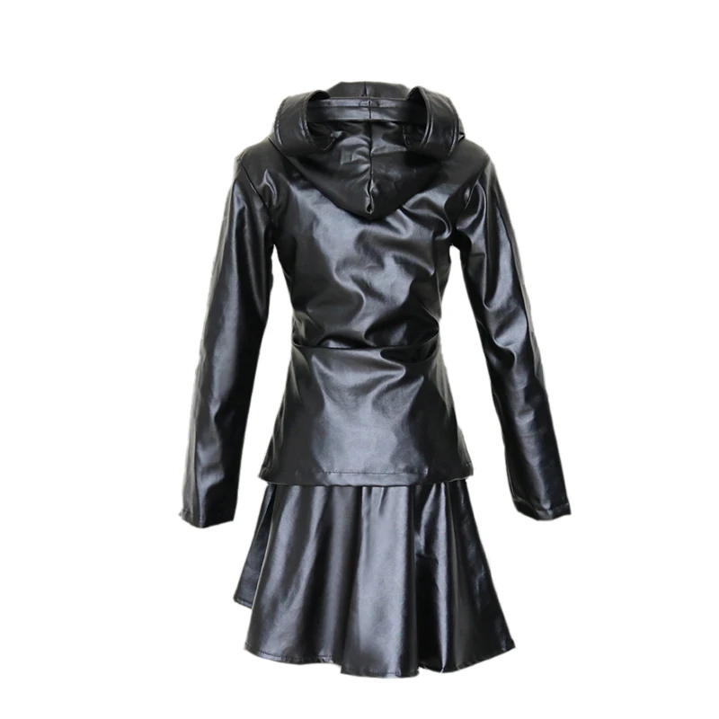 Костюм для косплея ROLECOS из искусственной кожи черная куртка в японском стиле|cosplay