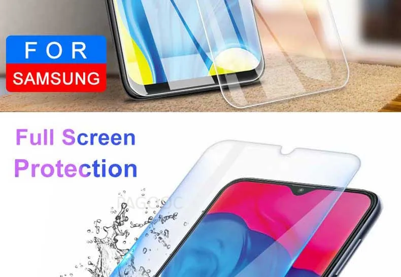 С уровнем твердости 9H закаленное Стекло на samsung Galaxy A30 A50 A70 A10 A20 A40 A60 A80 A90 M10 M20 M30 Экран протектор HD защитная пленка