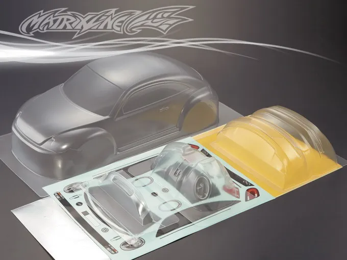 Корпус для VW BEETLE PC drift RC ширина 195 мм прозрачный без рисунка корпус дрифта hsp hpi trax