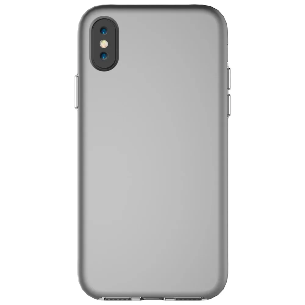 SjuzzyU Anti-knock Silicone Case For Apple iphone X Slim Transparent PC+TPU Phone Cover iphoneX coque funda |