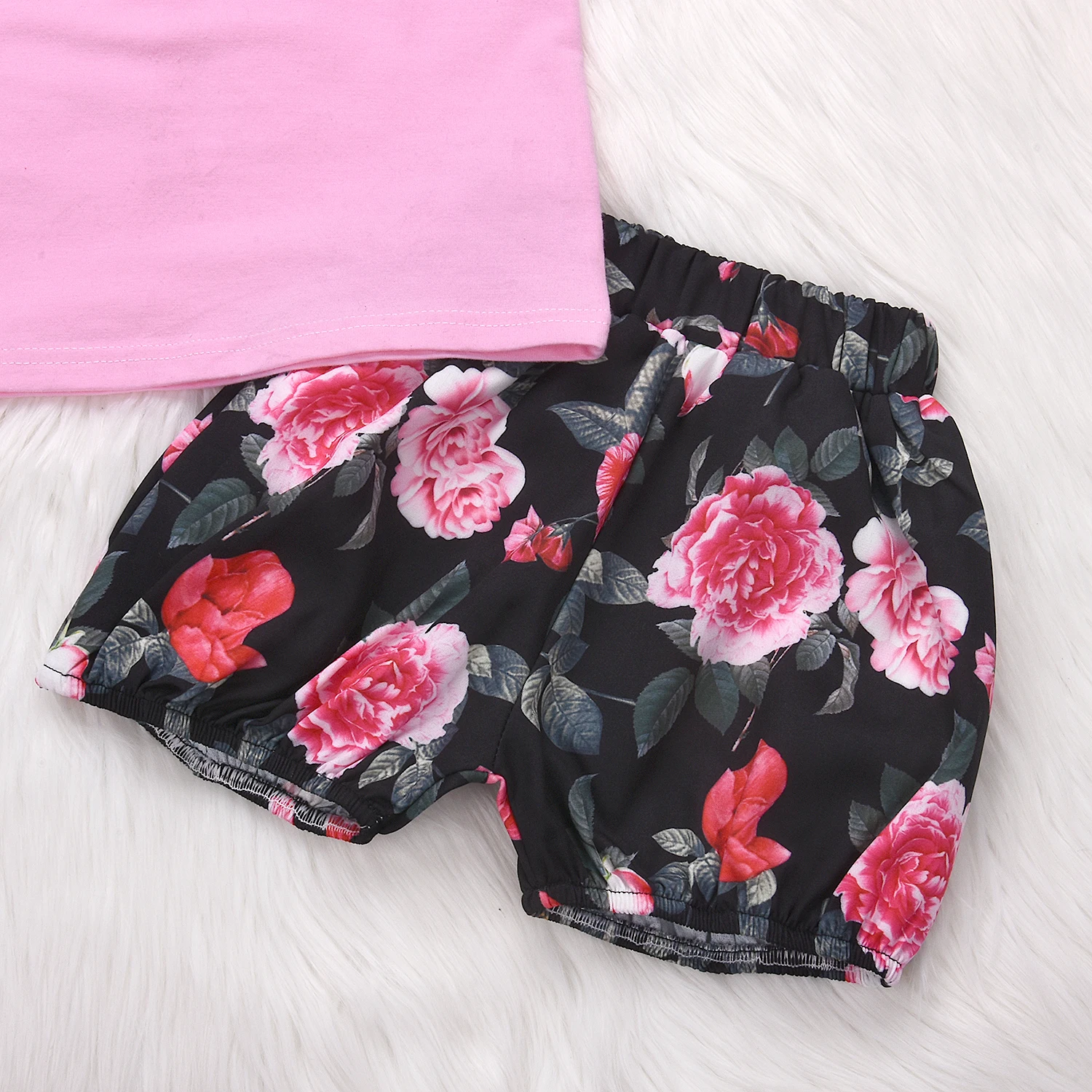 Комплект одежды для новорожденных девочек с цветочным рисунком кружевные топы