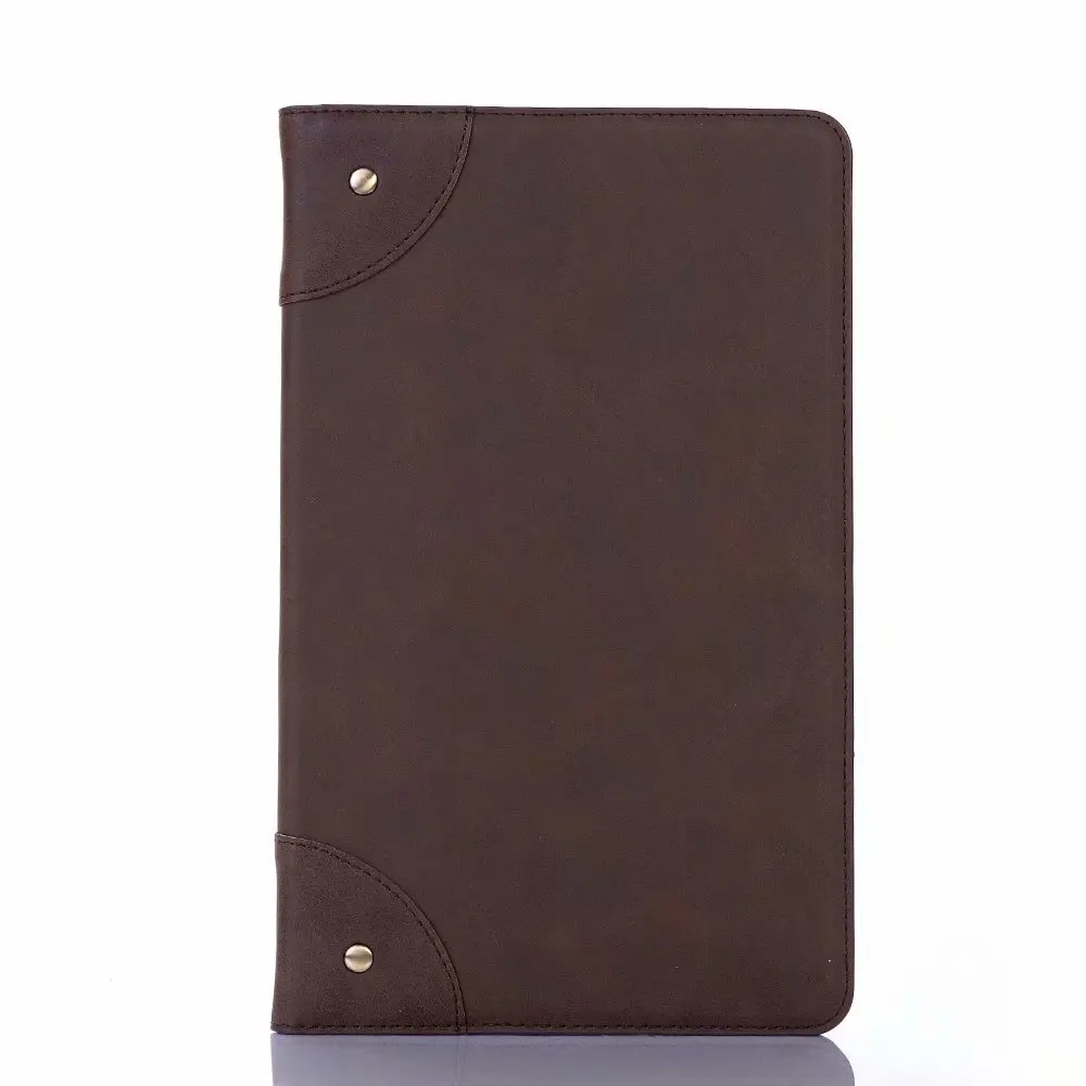 dark brown Фолио чехол для Samsung Galaxy Tab SM-T510 SM-T515 T510 T515 smart case для Tab 10,1 '' Tablet case принципиально - Цвет: dark brown