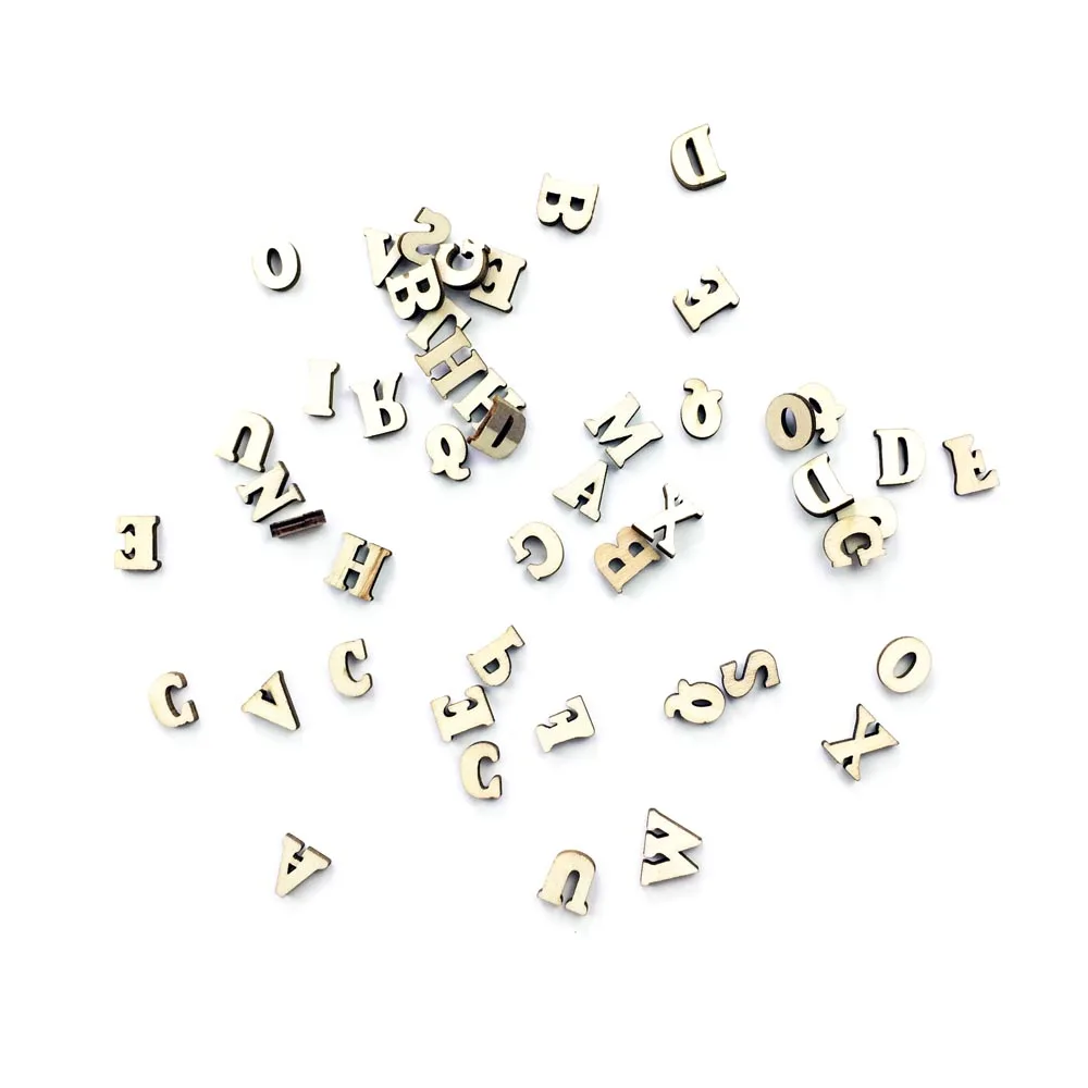 100 шт. смешанные винтажные A Z деревянные буквы алфавита цифры Свадебное Ремесло