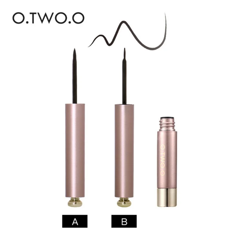 O. TWO. O профессиональная ручка жидкая чёрная подводка для глаз beauty Cat style