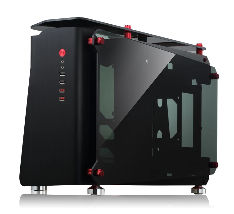 JONSBO MOD1-MINI MINI-ITX шасси(все алюминиевые коробки/3,0 мм толщина алюминиевая пластина+ 5,0 мм толщина закаленное стекло