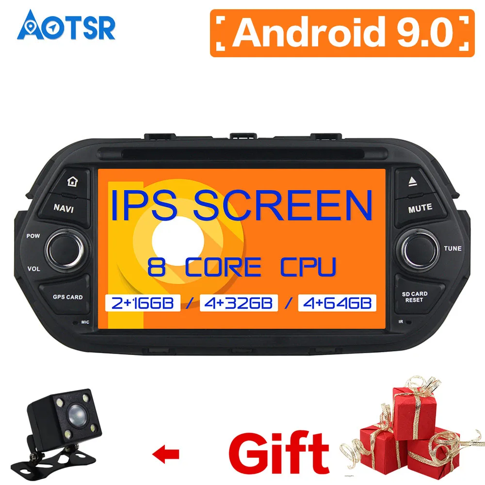 DSP IPS Android 9 0 ROM 64 RAM4 GB Автомобильная gps навигация для FIAT TIPO EGEA 2015 2017 автомобильный