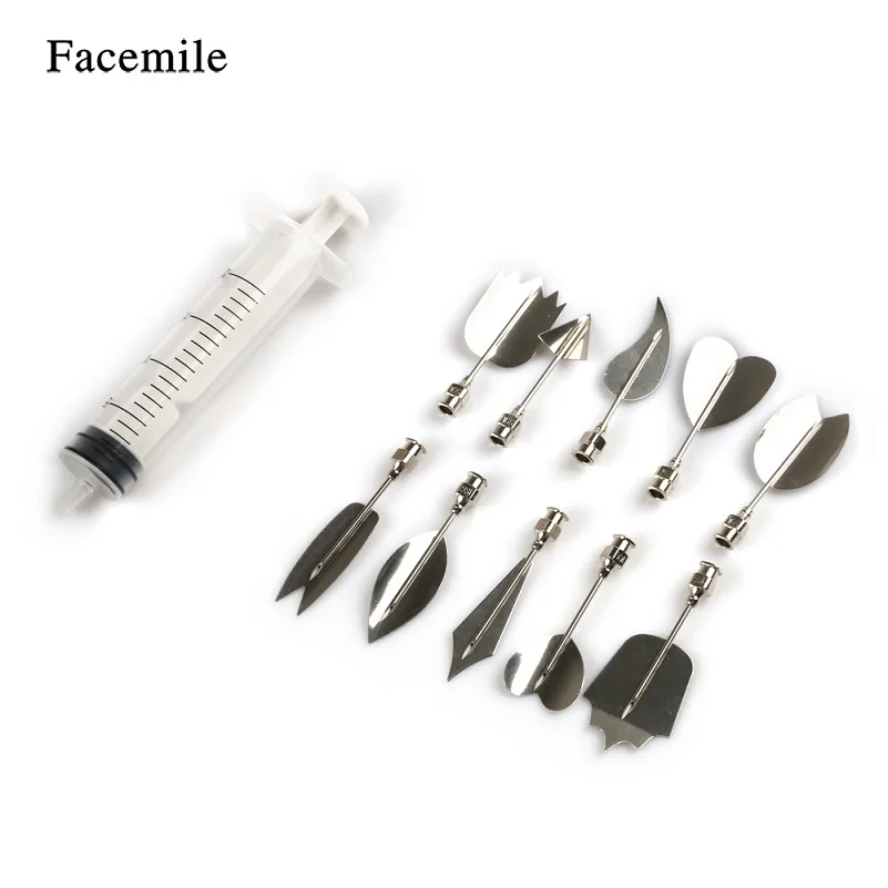 Facemile 11 шт./компл. 14 видов стилей 3D Желе Цветок художественные инструменты Желе торт желатин пудинг насадка на шприц комплект российских насадок торт Декор - Цвет: K