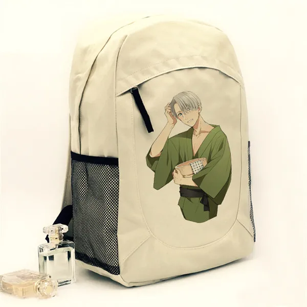 Yuri on Ice Victor Nikiforov рюкзак Yuri plisetsy Yuri костюм кацуки для косплея холщовый рюкзак сумки через плечо рюкзак школьный - Цвет: 5