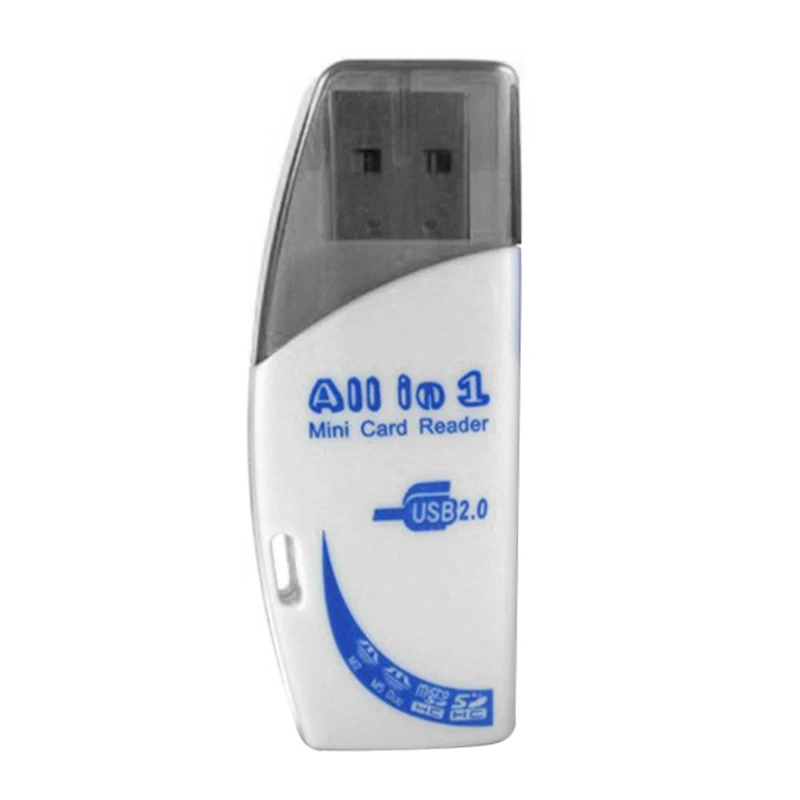 1 шт. 4 в 1 USB кард-ридер многофункциональный SD TF MS M2 USB ридеры с формой Луны для ПК ноутбуков настольных компьютеров