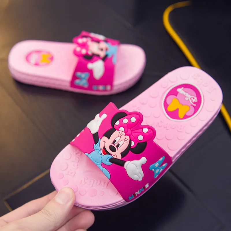 2018 лето мультфильм Детские тапочки для мальчиков и девочек домашняя обувь
