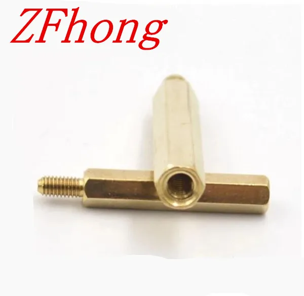 

100pcs Male to Female brass spacer M2*3/4/5/6/7/8/910/11/12/13/14/15/16/17/18/19/20+3 2mm Brass Hex Standoff