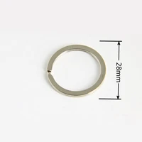 28mm metal key holder split rings unisex keyring keychain keyfob accessories 10pcs
