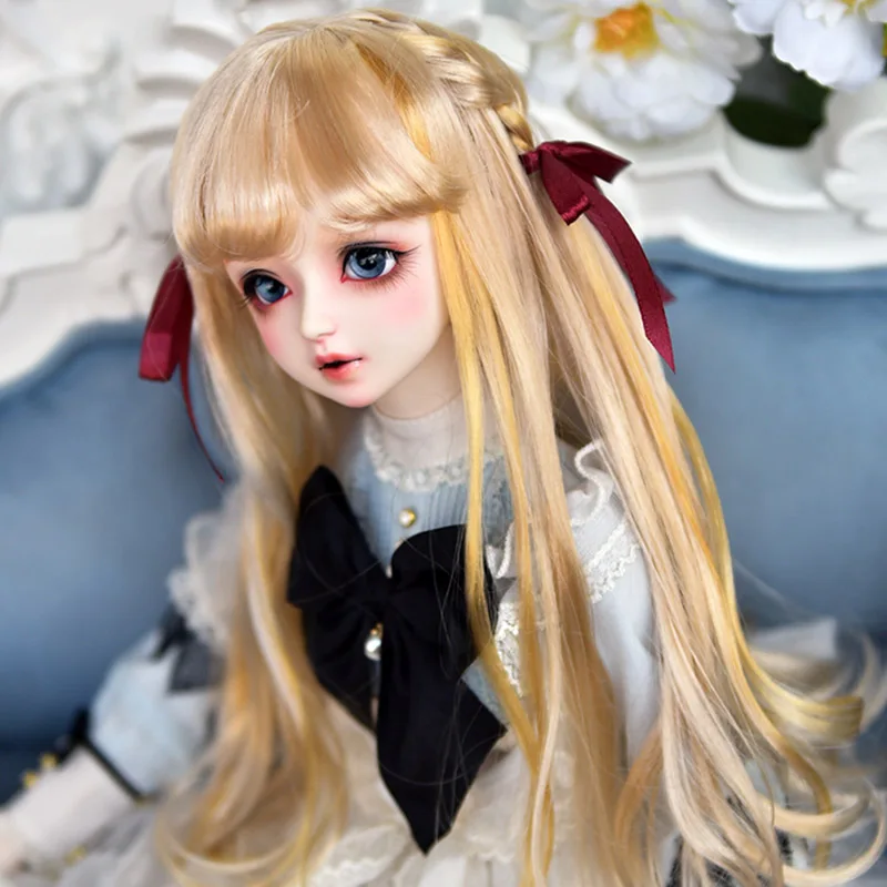 Cateleya bjd кукла супер мягкие Шелковый парик на заказ разноцветные плетеные волосы 1/3/4/6 гигантский ребенок шепот на осень