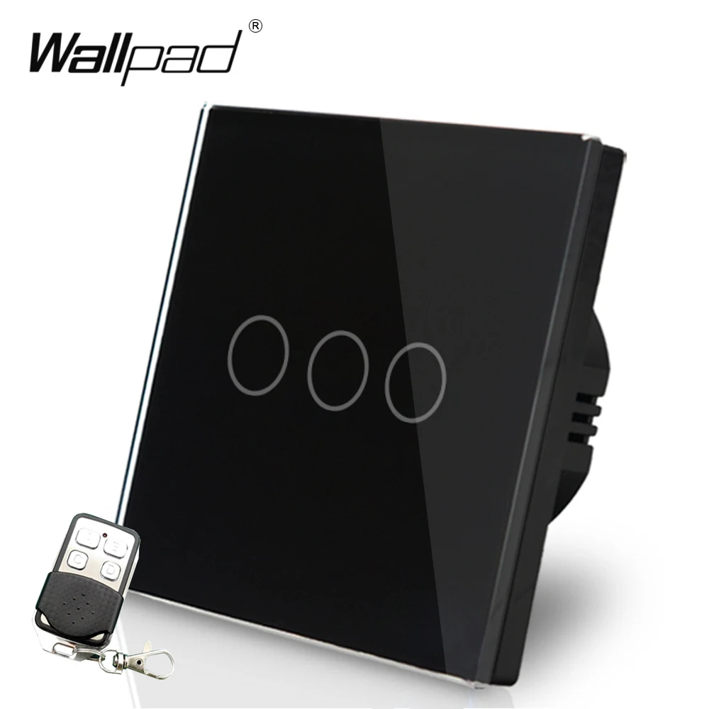 3 клавиши лампы Диммер дистанционный выключатель 110 В 250 Wallpad ЕС Великобритания
