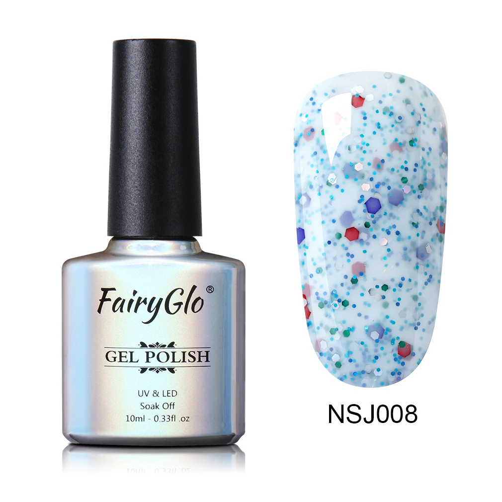 NSJ008 FairyGlo 10 мл сырный песок Гель-лак для ногтей замочить от длительного действия Гель-лак для маникюра УФ-гель для ногтей Полупостоянный лак - Цвет: NSJ008