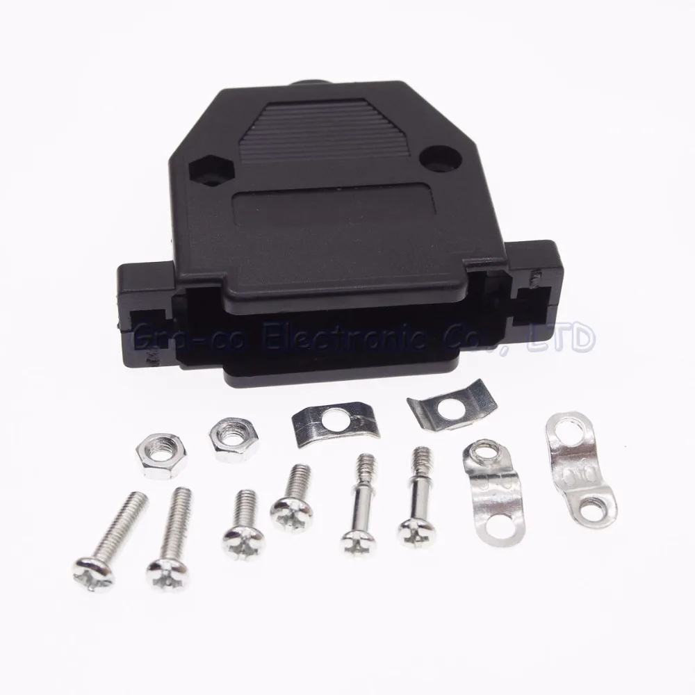 Пластиковый корпус DB25 крышка с винтом для двух рядов серийный разъем/порт|house